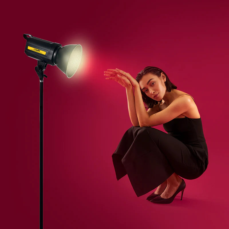 Digitek DCL-100 WDC 100W Bi-Colour Continuous LED Light with Reflector | 10600LM, AC/DC Power, 8 FX Modes, 2700K-6500K