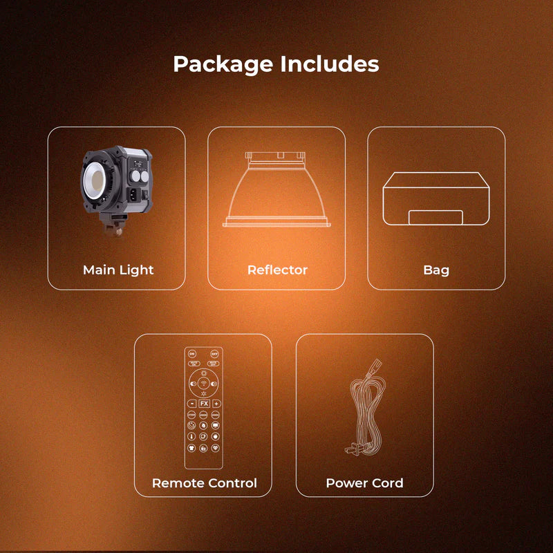 Digitek DCL-400W Combo 300W Bi-Colour COB LED Continuous Light | 18750LM, 2700K-6500K, Bowens, Reflector for Studio Shoots