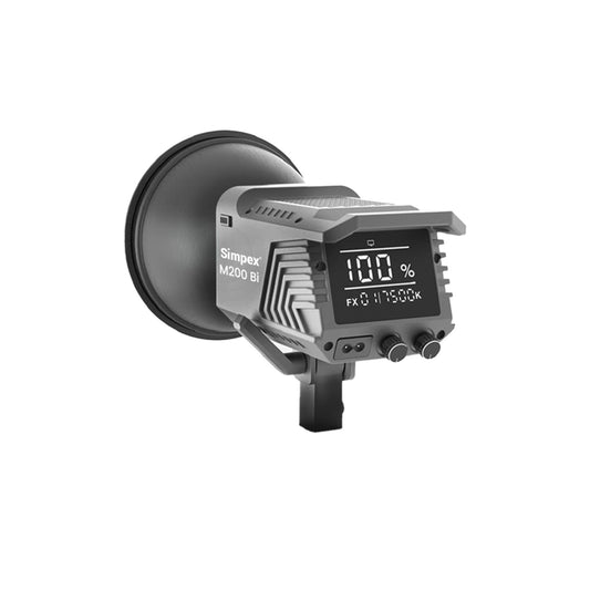 Simpex M-200Bi 200W Dual Colour Continuous LED Light | 18cm Reflector for Studio Photography Videography