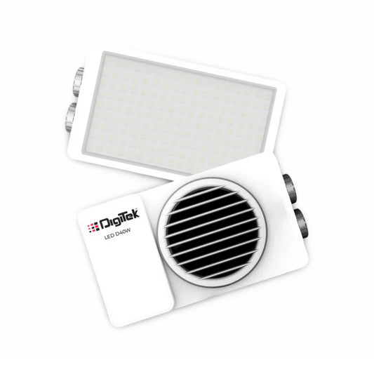 Digitek LED-D40W 40W Bi-Colour Portable LED Video Light | 3200mAh Battery, 2700K-7500K, CRI 95+, 13 FX Modes, Cooling Fan
