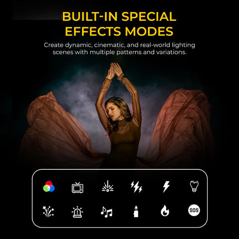 Digitek DSL-25W RGB Stick Light Portable Handheld LED Light Wand | 39 Effects, Barn Door, 2700K-12000K, Remote Control, Carry Bag