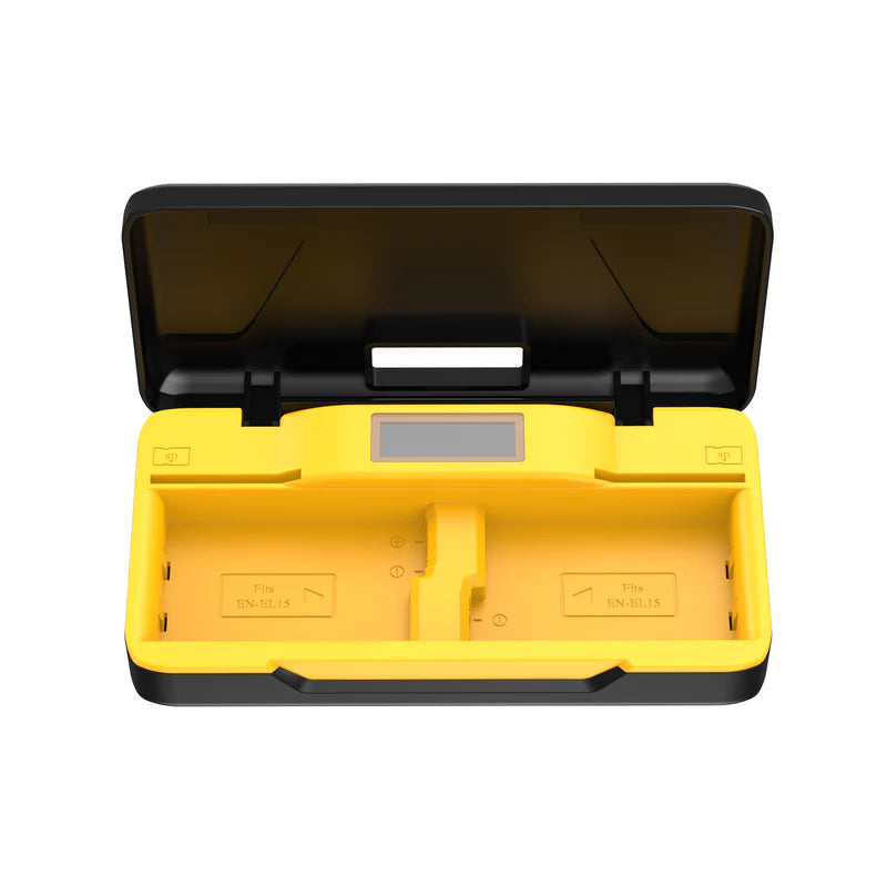 Digitek DUC-022 ENEL-15 Dual Battery Charger for Nikon DSLR Mirrorless SD Card Holder Power Bank LCD