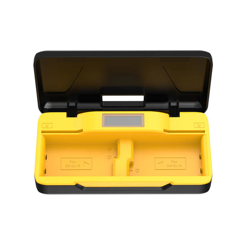 Digitek DUC-022 ENEL-15 Dual Battery Charger for Nikon DSLR Mirrorless SD Card Holder Power Bank LCD
