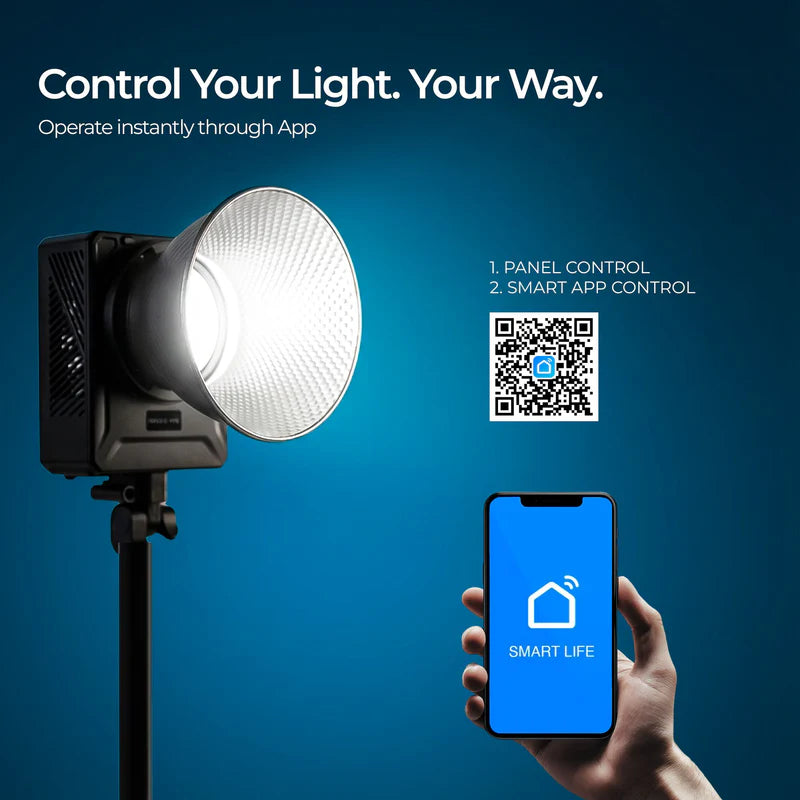 Digitek Lite DCL-400 WBC Combo 330W Bi-Colour COB LED Continuous Light | 26860LM, CRI 95+, 10 FX, Bowens Mount for Professional Shoots