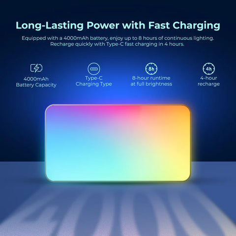 Digitek LED-D130 RGB 12W Portable Video LED Light | 4000mAh Battery, 2500K-9900K, CRI 95+, 21 FX Modes, HSI 360°
