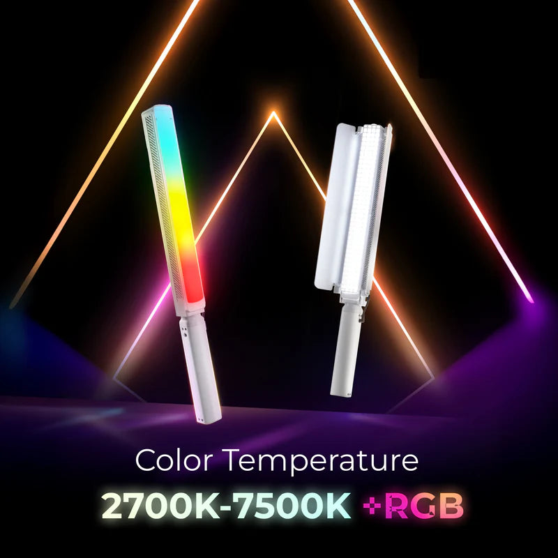 Digitek DSL-1000 RGB 100W Portable Handheld LED Stick Light Wand | 10000LM, CRI 97+, 20800mAh, 0-360 HSI, Professional Video Light