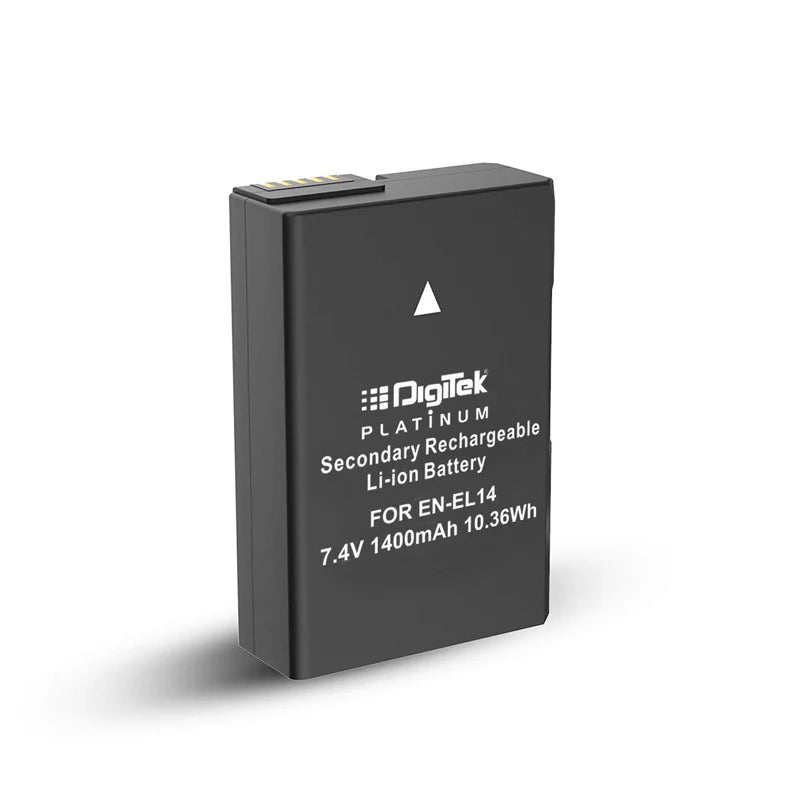 Digitek ENEL14 Platinum 1400mAh Rechargeable Li-ion Battery for Nikon DSLR Cameras