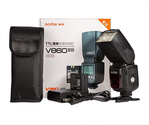 Godox V860II TTL Li-ion Flash | GN60, E-TTL, VB-18 Battery, HSS 1/8000s, 1 Year Warranty