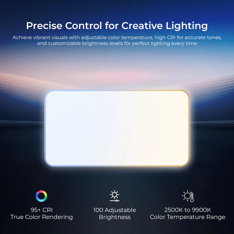 Digitek LED-D130 RGB 12W Portable Video LED Light | 4000mAh Battery, 2500K-9900K, CRI 95+, 21 FX Modes, HSI 360°