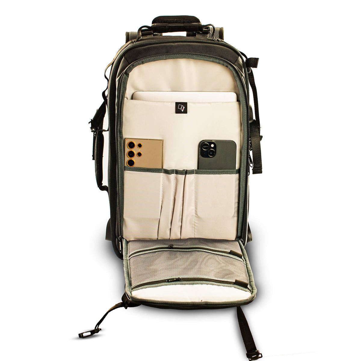 VINTAGEPRO GEO 59AF DSLR Camera Bag | Camera Backpack (Black, Green)