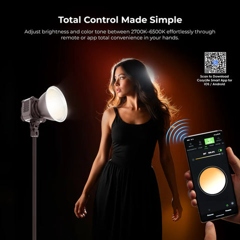 Digitek DCL-400W Combo 300W Bi-Colour COB LED Continuous Light | 18750LM, 2700K-6500K, Bowens, Reflector for Studio Shoots