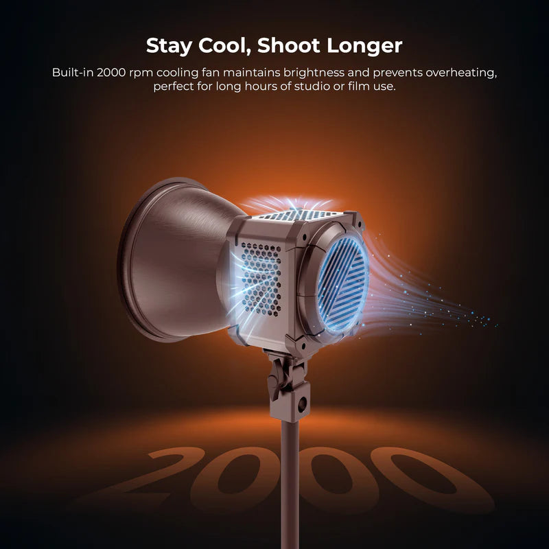 Digitek DCL-400W Combo 300W Bi-Colour COB LED Continuous Light | 18750LM, 2700K-6500K, Bowens, Reflector for Studio Shoots