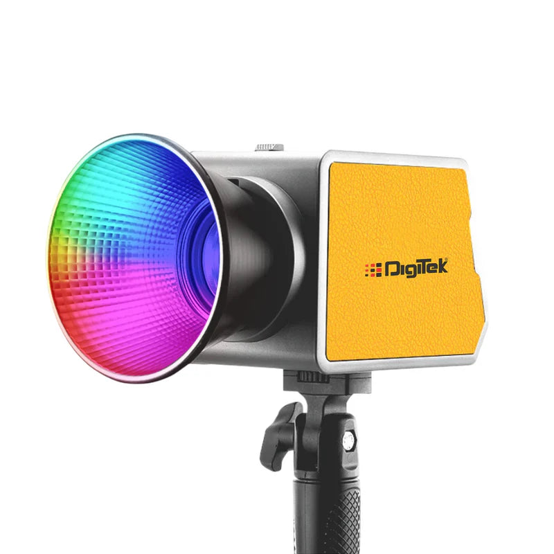 Digitek DCL-100 WBC RGB 100W LED Video Light | Mini Bowens, 13000LM, CRI 97+, 4500mAh Battery, 20 FX, APP Control