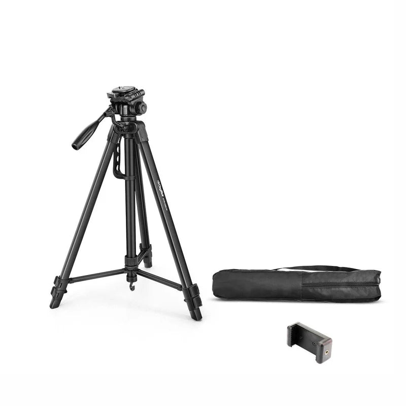 Digitek DTR-550 LW 67 Inch Foldable Tripod | 360° Ball Head, 5kg Load, Phone Holder, Aluminium Alloy, Carry Bag for DSLR Camera