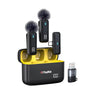 Digitek DWM-105 2-in-1 Wireless Microphone System | ANC Noise Reduction, 50M Range, 6Hr Battery for DSLR, Android, iOS