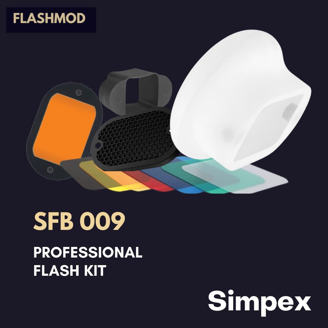 Simpex SFB-009 Flashmod Professional Speedlite Flash Kit | Universal Hot Shoe for DSLR Mirrorless Photography