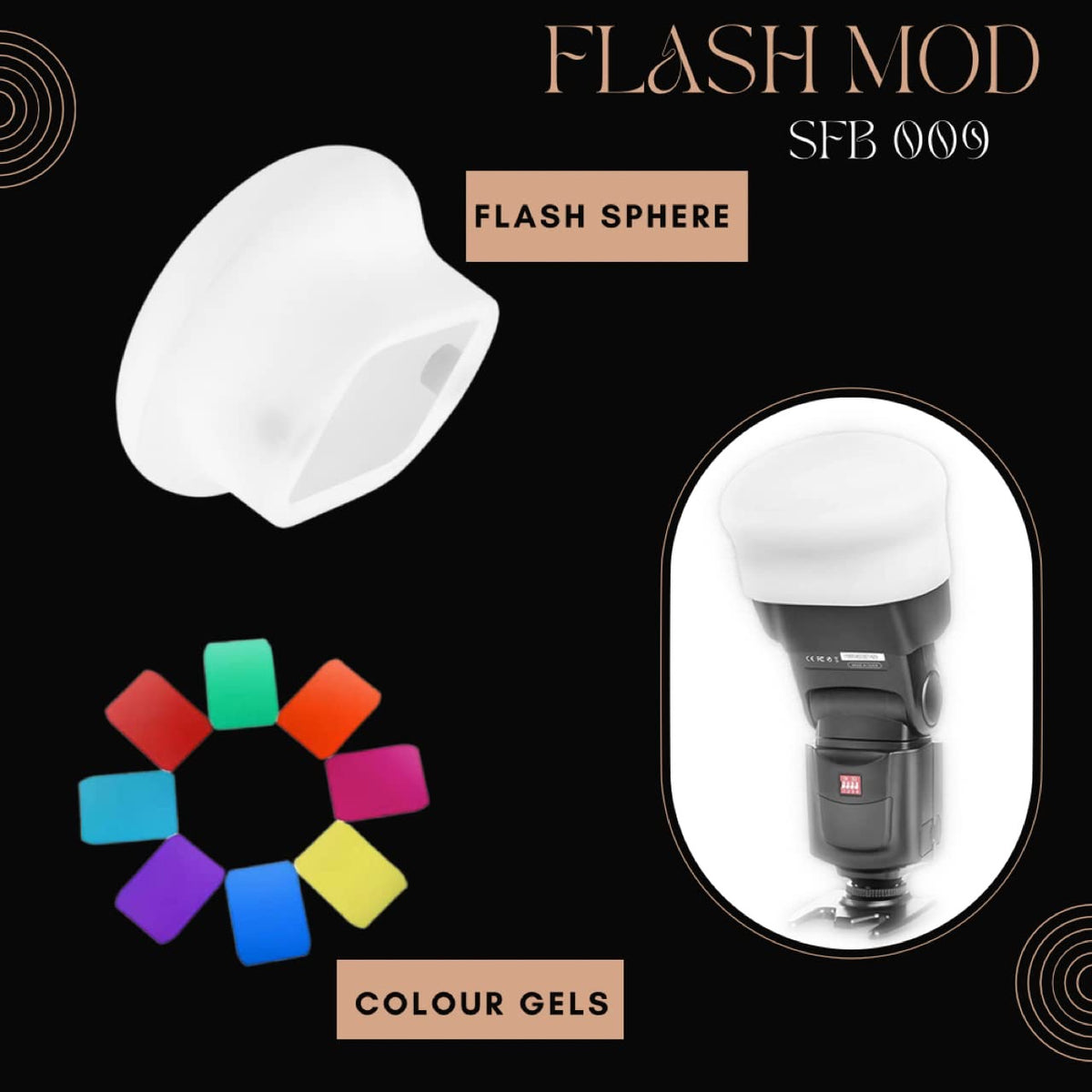 Simpex SFB-009 Flashmod Professional Speedlite Flash Kit | Universal Hot Shoe for DSLR Mirrorless Photography