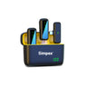 Simpex SWM-009 2-in-1 Wireless Microphone System | Active Noise Cancellation, 50m Range, 8Hrs for Smartphone