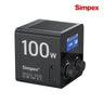 Simpex SLB-100Bi 100W Dual Colour Continuous LED Light | Built-in Battery, Reflector for Professional Studio Photography