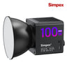 Simpex SLB-100R 100W Portable RGB Video Light | 26800mAh Built-in Battery, Full RGB for Location Studio Shoots