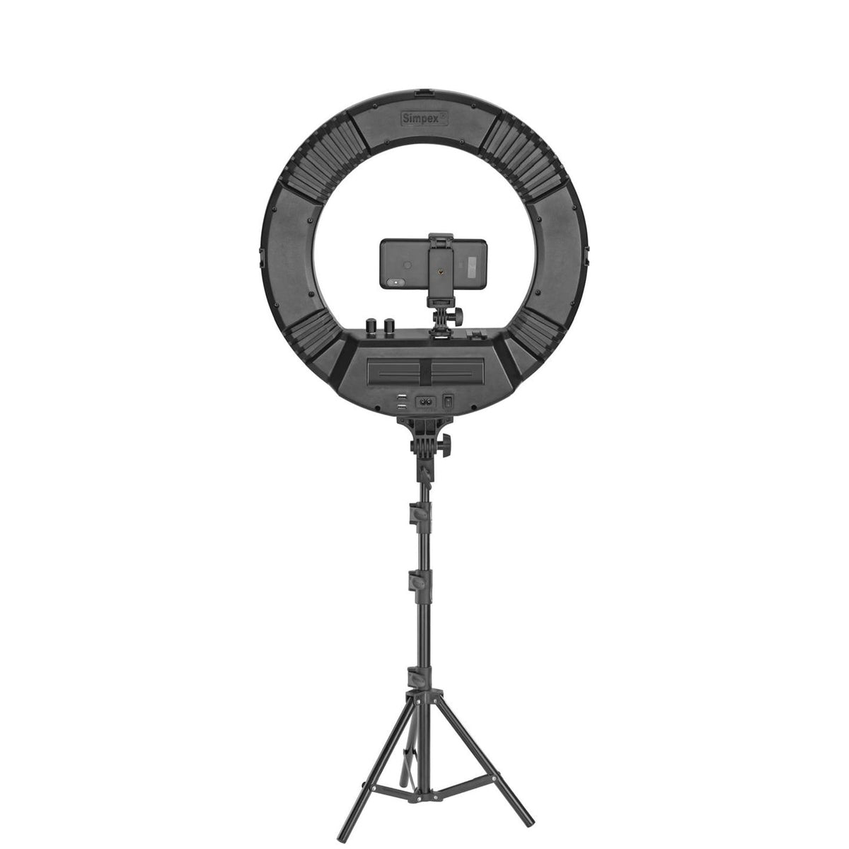 Simpex RL-621 18 Inch Bi-Colour LED Ring Light with Light Stand | for Makeup Vlogging YouTube Photography