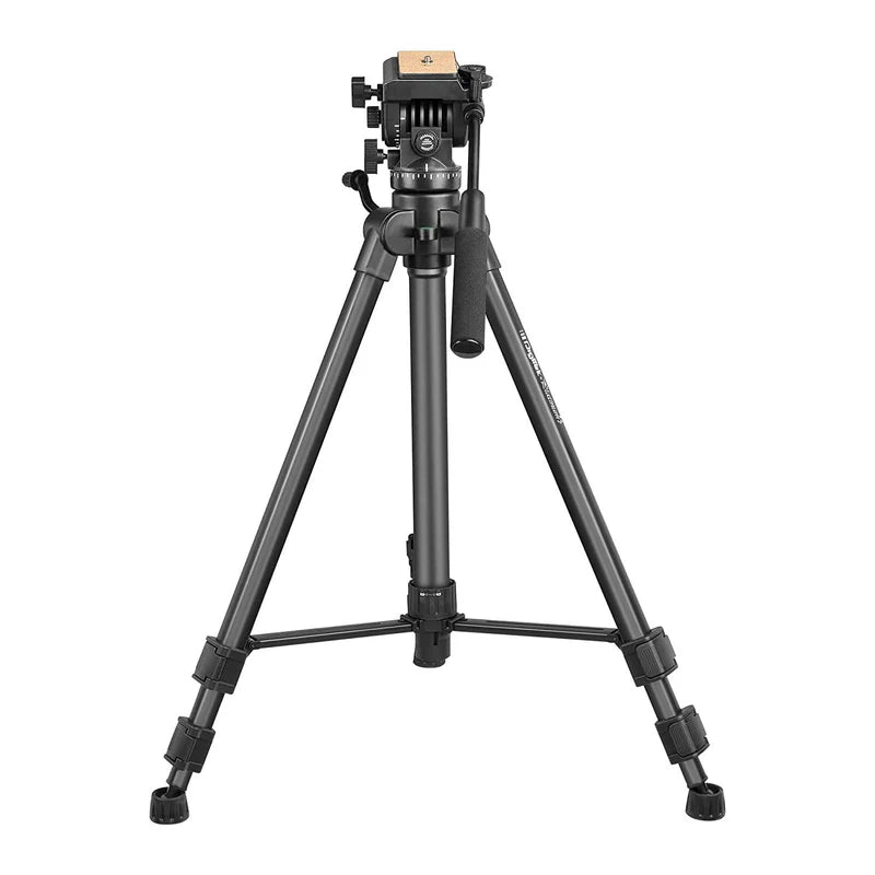 Digitek DPTR-880 PRO 165cm Platinum Aluminium Lightweight Tripod | Fluid Video Head, 6kg Load, 5.90ft for DSLR Camera