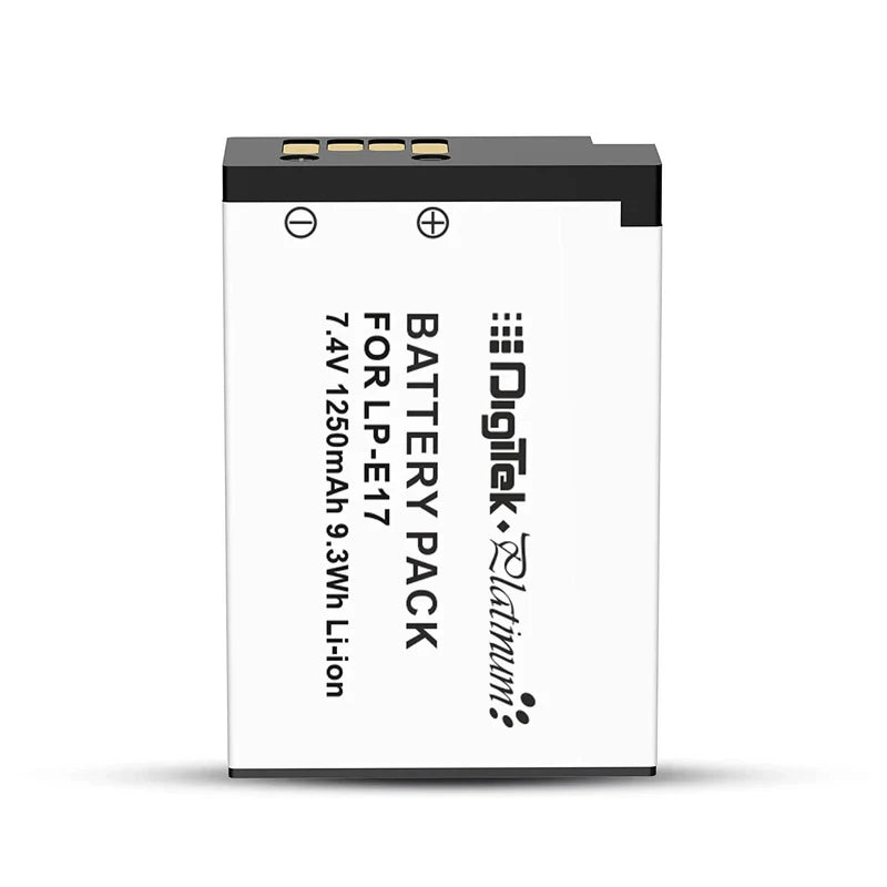 Digitek LP-E17 Platinum Extra Power Rechargeable Li-ion Battery for Canon DSLR & Mirrorless Cameras