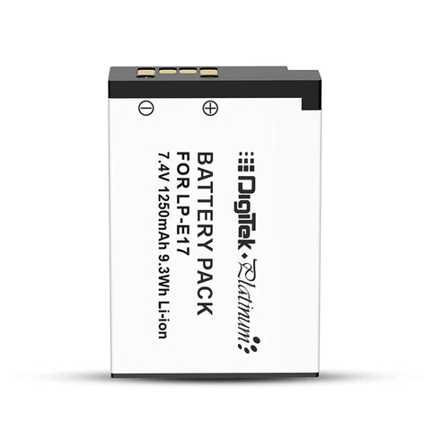 Digitek LP-E17 Platinum Extra Power Rechargeable Li-ion Battery for Canon DSLR & Mirrorless Cameras
