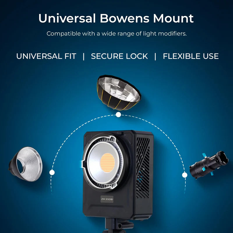 Digitek Lite DCL-400 WBC Combo 330W Bi-Colour COB LED Continuous Light | 26860LM, CRI 95+, 10 FX, Bowens Mount for Professional Shoots