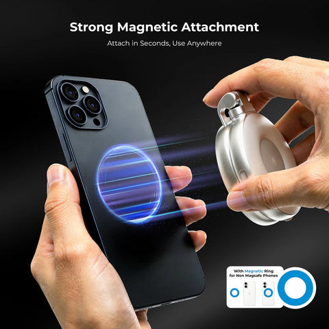 Digitek DRL-3W Magnetic Selfie Ring Light | 3W Portable USB Rechargeable LED Fill Light for Smartphone, Vlogging, Reels