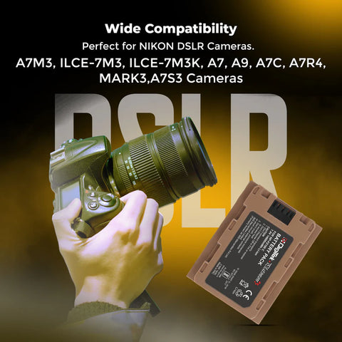 Digitek NP-FZ100C Combo 14800mWh Li-ion Battery for Sony Alpha Mirrorless Cameras
